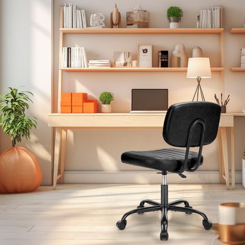 Adjustable Height 360° Rolling Swivel Computer Task Chair without Arm