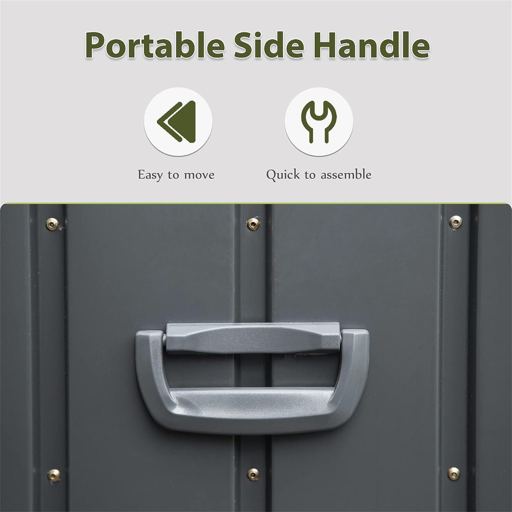 Outdoor Storage Deck Box Waterproof, Large Patio Storage Bin for Outside Cushions, Throw Pillows, Garden Tools, Lockable