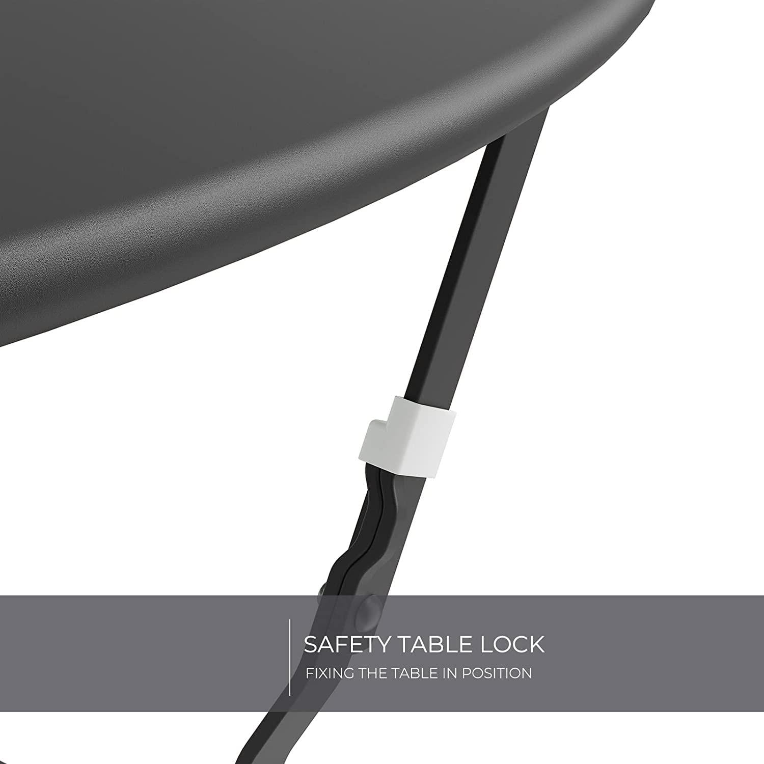 Mydepot SR Steel Patio Bistro Set, Folding Outdoor Patio Furniture Sets, 3 Piece Patio Set of Foldable Patio Table and Chairs