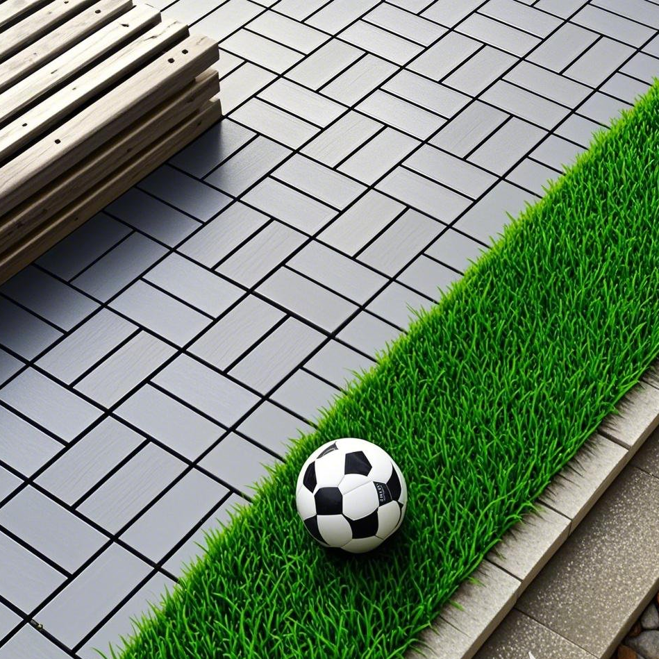 Plastic Interlocking Deck Tiles,44 Pack Patio Deck Tiles,12"x12" Square Waterproof Outdoor All Weather Use, Patio Decking Tiles for Poolside Balcony