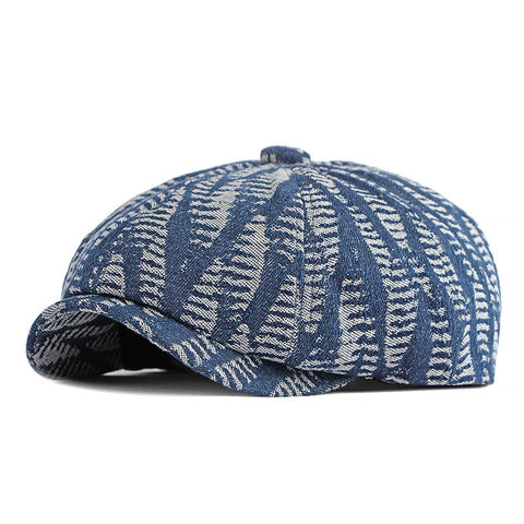 Men's Fashion Wash Denim Beret