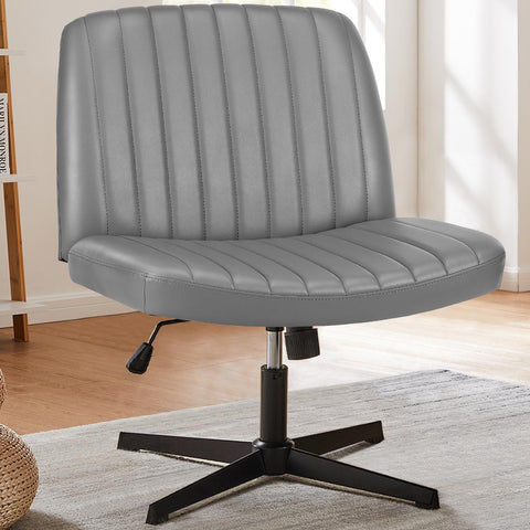 Cross-Legged Chair,No Wheels Armless Swivel Home Office Chair