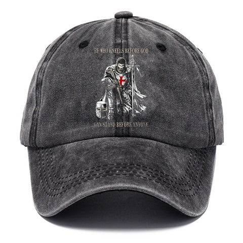 Washed Cotton Printed Old Dad Hat Men's Retro