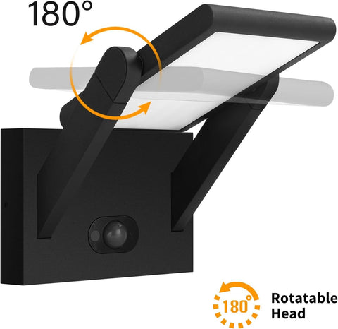 Solar Wall Lights  Motion Sensor Wall Sconce  Dimmable  IP65 Waterproof 11611HB