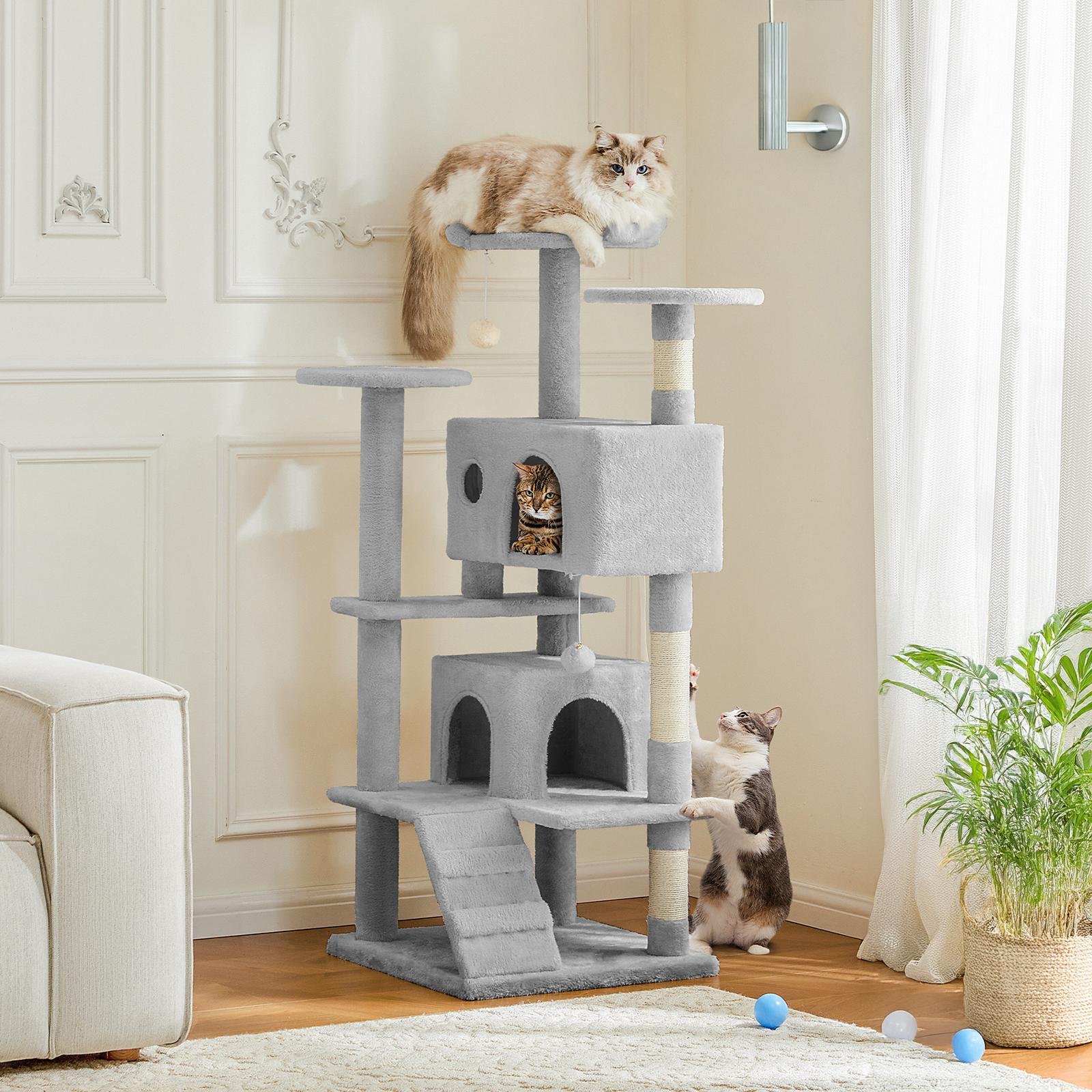 Multi-functional cat tree house cat climbing frame, lounge and recreation area detachable toy