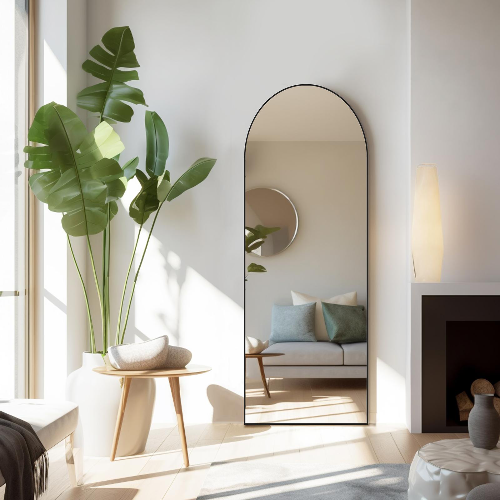 Arched Full Length Mirror  Full Body Mirror Floor Mirror Standing Hanging or Leaning Wall