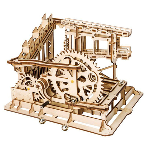 Robotime DIY 3D Wooden Puzzle Marble Run Assembly Model Building Block Stem Toy For Kids Adult