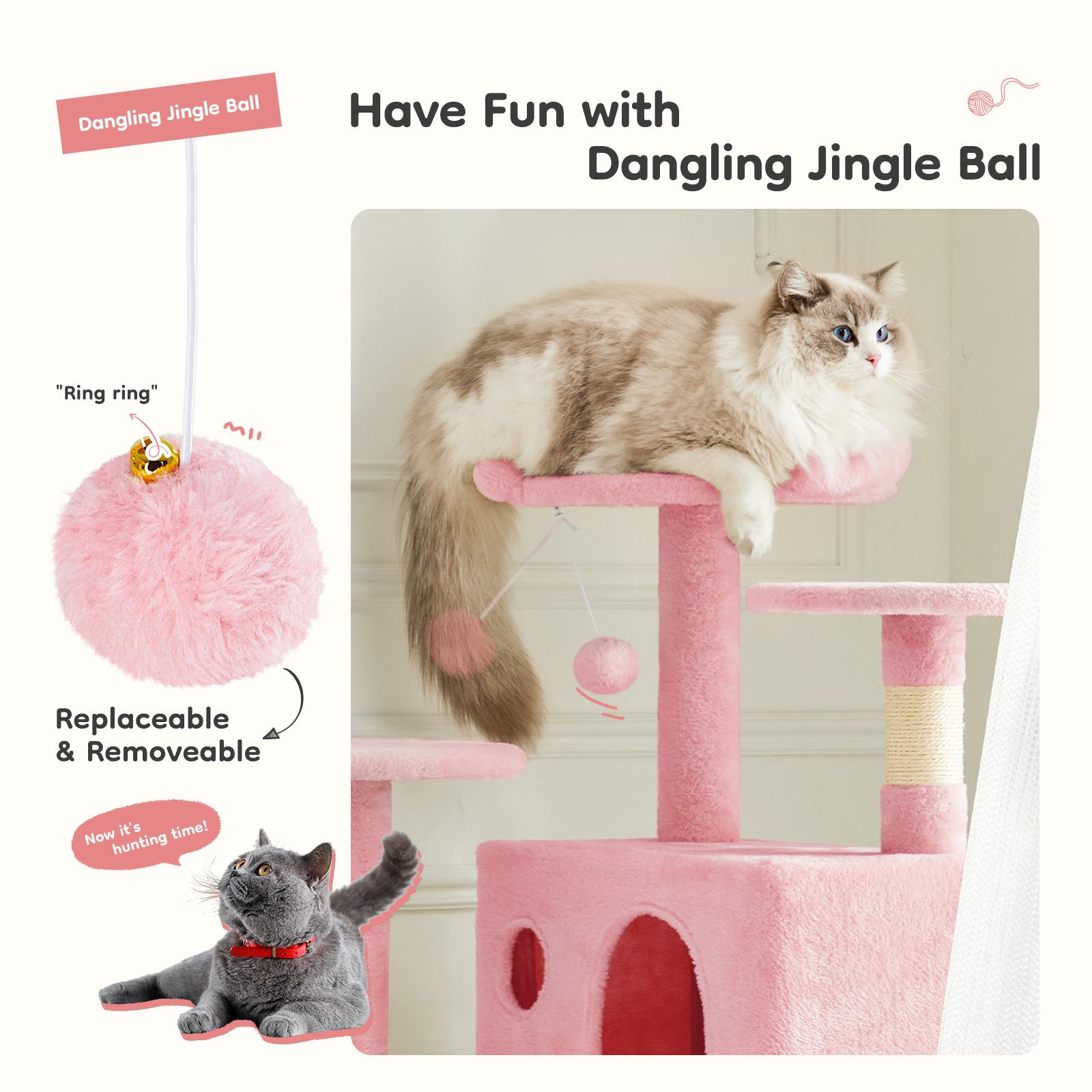 Multi-functional cat tree house cat climbing frame, lounge and recreation area detachable toy