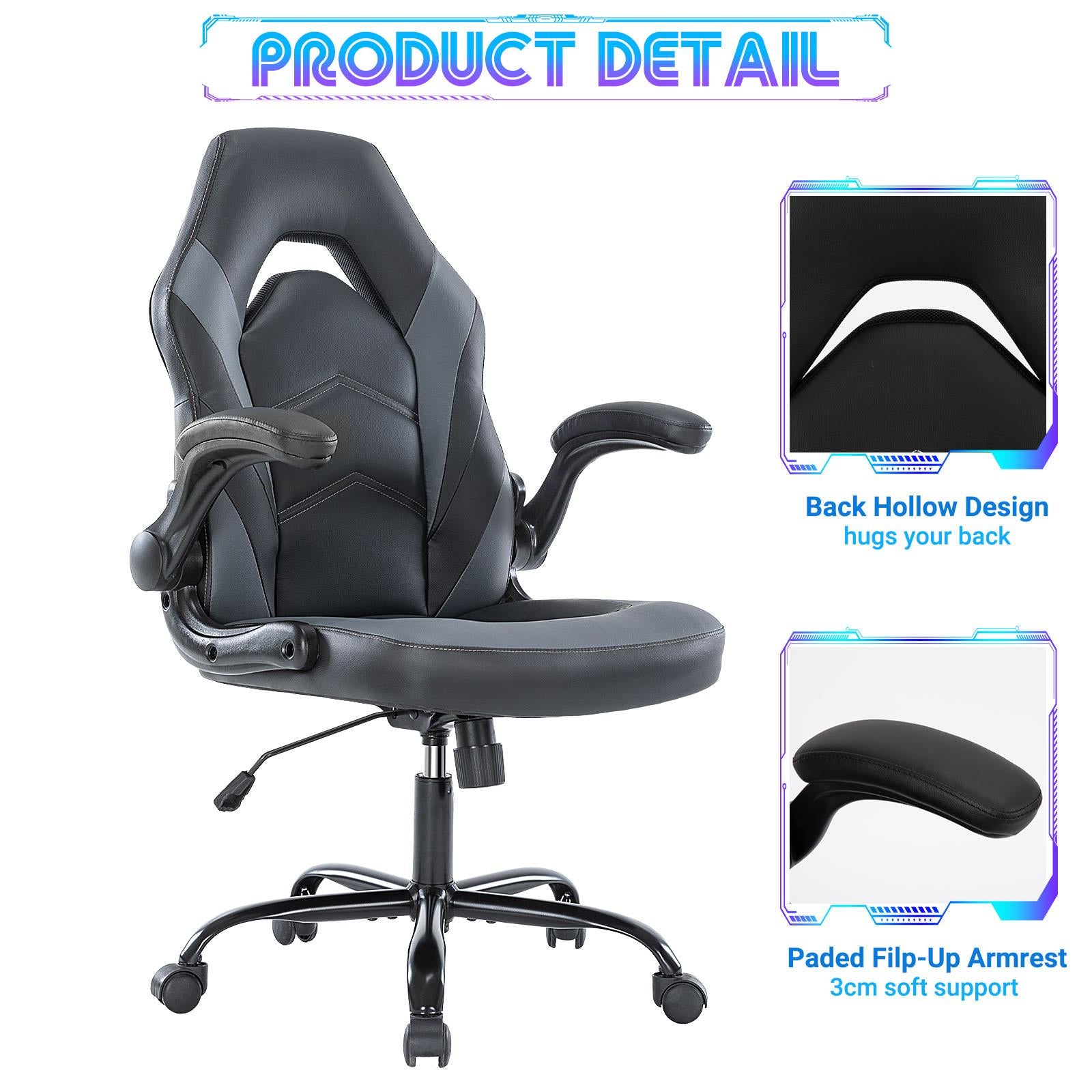 Gaming Chair, Ergonomic Office Chair High Back Computer Desk Chair
