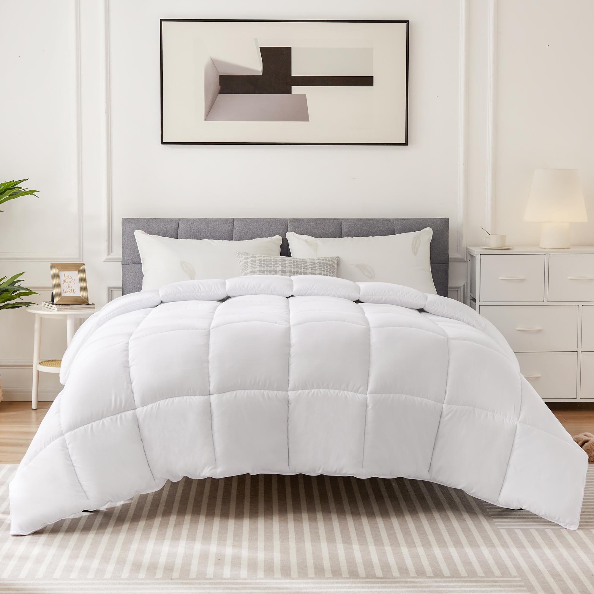 Four Season Universal Down Comforter- Soft and Fluffy Bedding, Lightweight and Luxurious Down Comforter