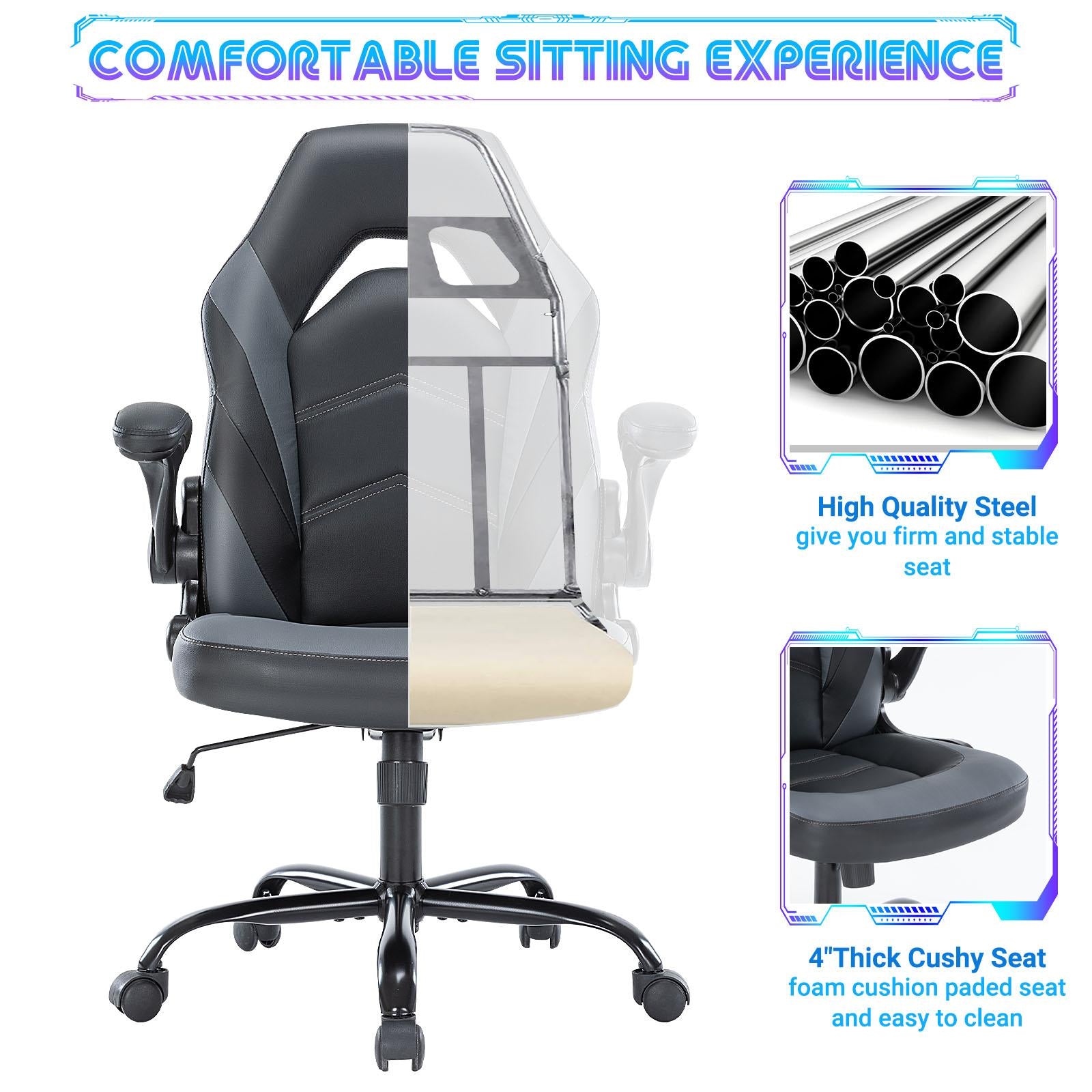 Gaming Chair, Ergonomic Office Chair High Back Computer Desk Chair