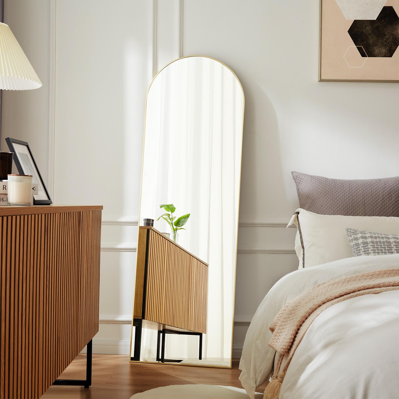 Arched Full Length Mirror  Full Body Mirror Floor Mirror Standing Hanging or Leaning Wall