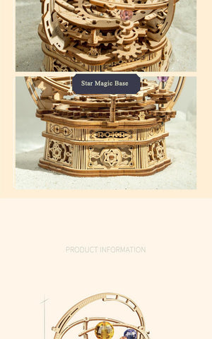 Robotime Rokr Music Box 3D Wooden Puzzle Game Assembly Model Building Kits Toys for Gifts