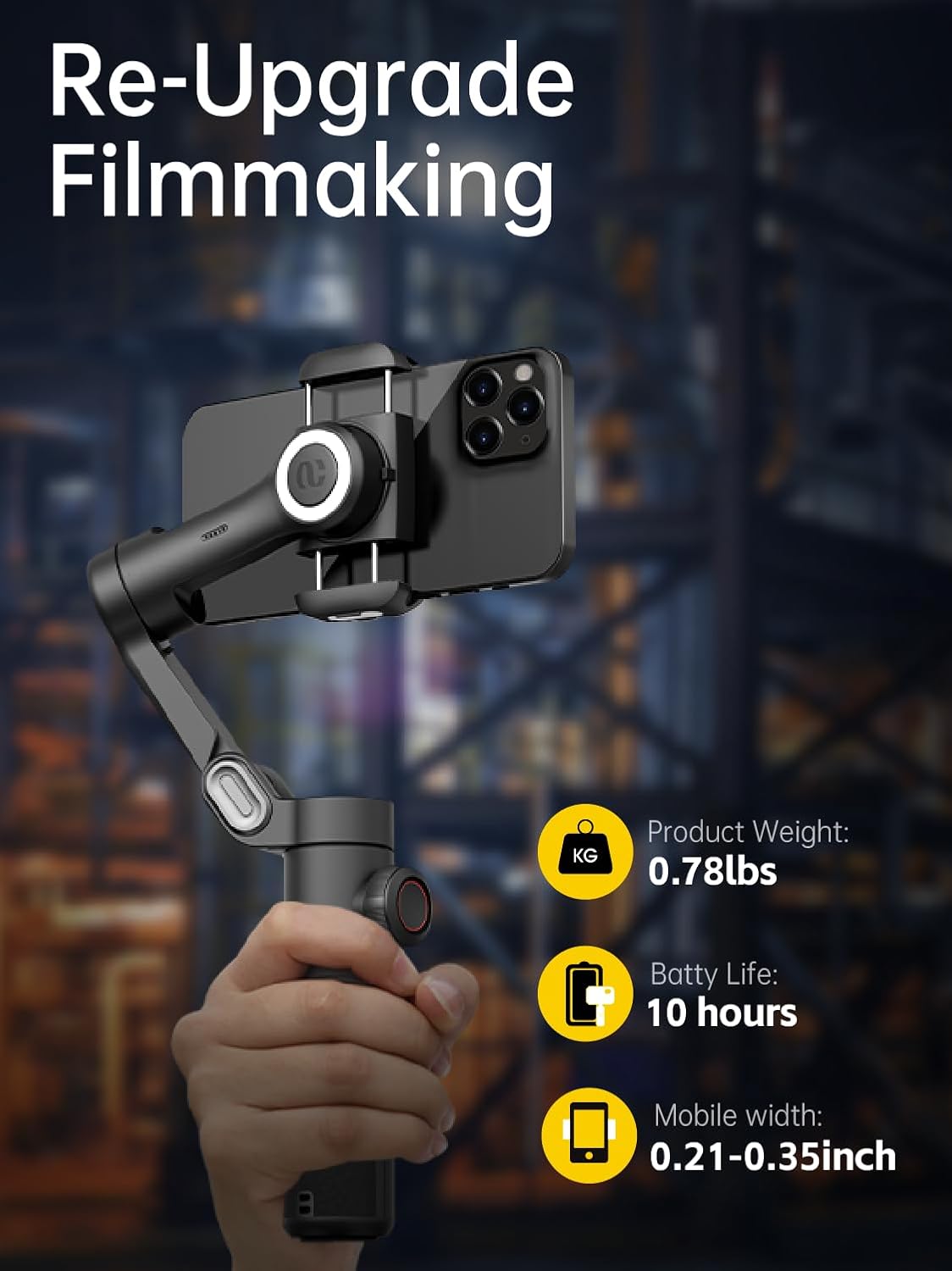 Gimbal Stabilizer forSmartphone -AOCHUAN Smart XE&AOCHUAN B20 Camera Bag