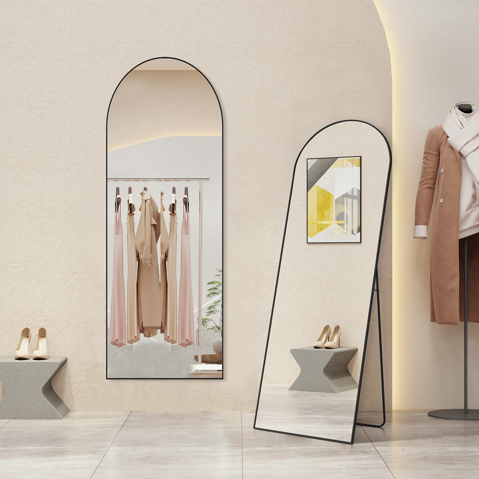 Arched Full Length Mirror  Full Body Mirror Floor Mirror Standing Hanging or Leaning Wall
