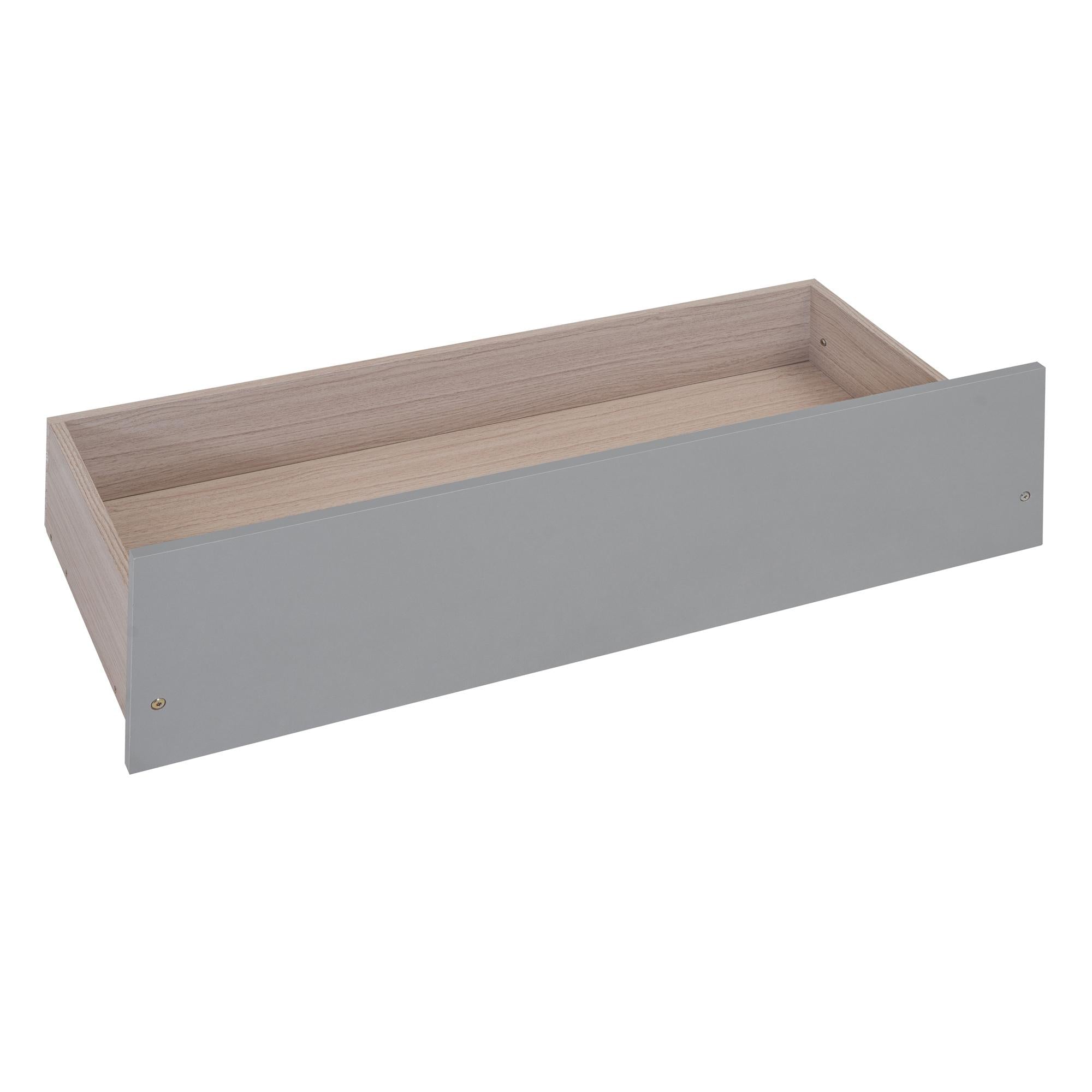 Full Size Wooden House Bed with Two Drawers