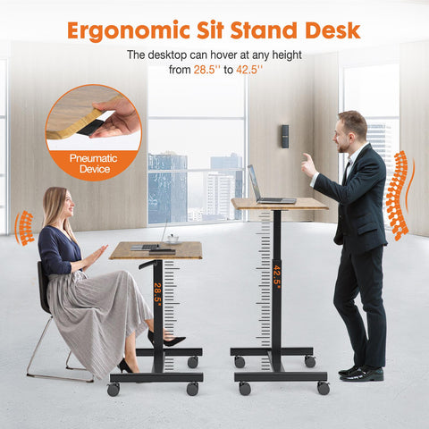 Small Standing Desk Mobile Standing Desk Adjustable Height
