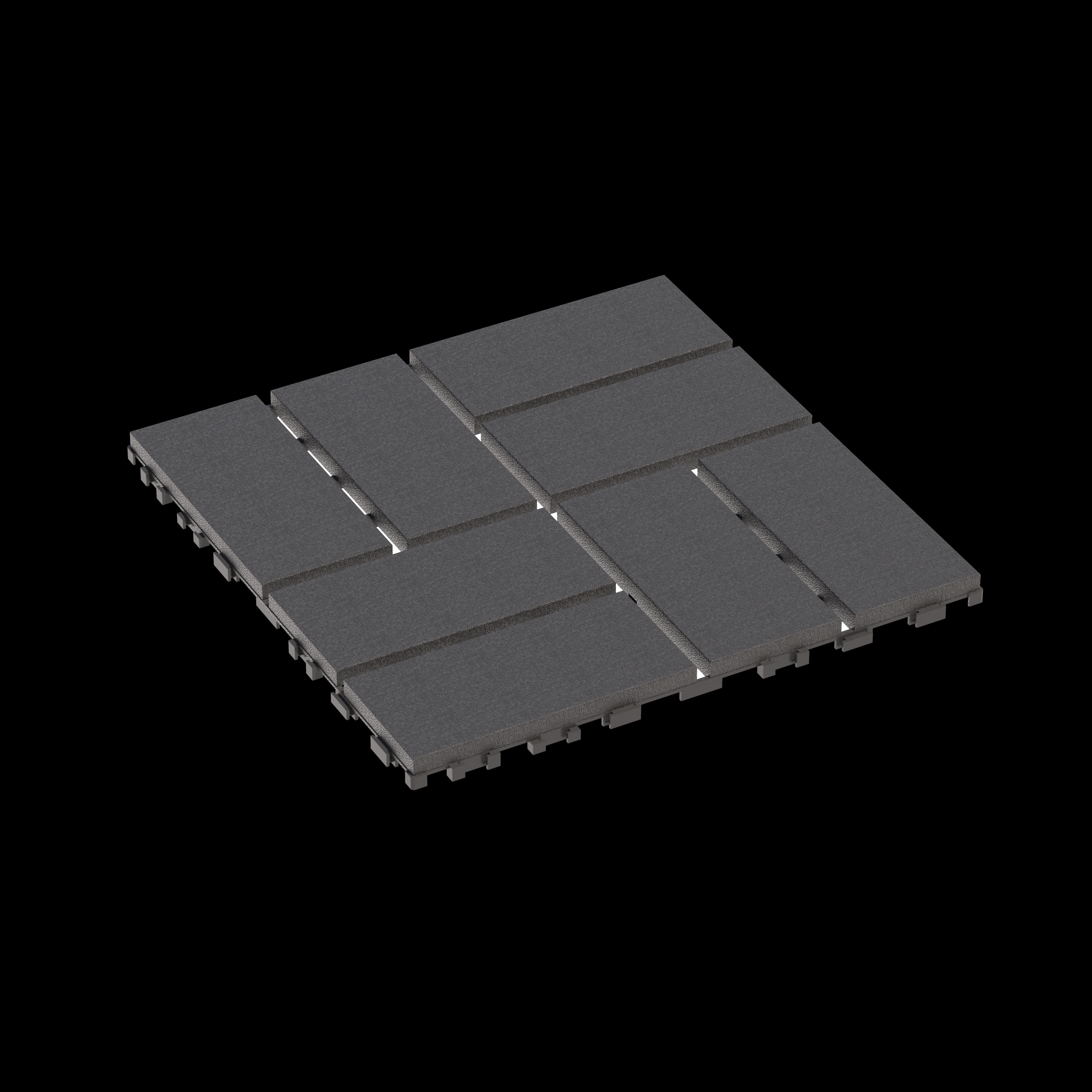 Plastic Interlocking Deck Tiles,44 Pack Patio Deck Tiles,12"x12" Square Waterproof Outdoor All Weather Use, Patio Decking Tiles for Poolside Balcony