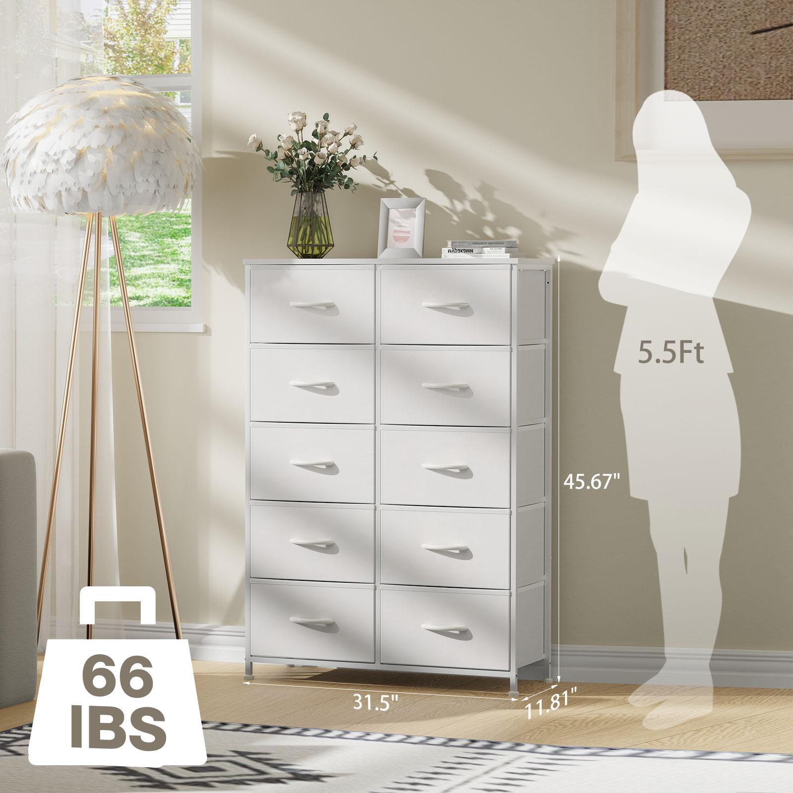 Dresser for Bedroom, Drawer Dresser Organizer Storage Drawers Fabric Storage Tower