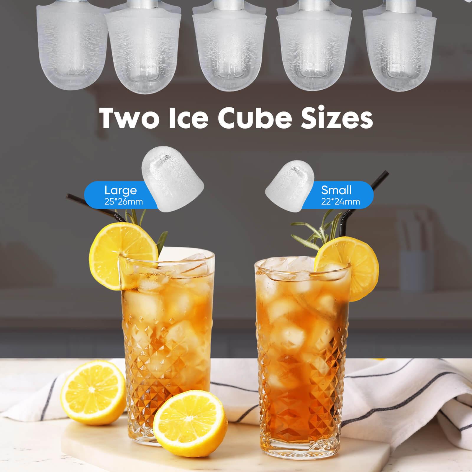 Countertop Ice Maker Machine, Portable Self-Cleaning Ice Machine with Ice Scoop