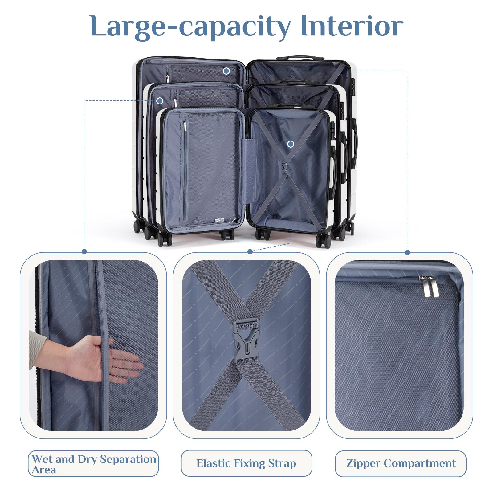 Hardside Luggage with Spinner Wheels Expandable and TSA Lock Hard Shell Lightweight Roller Suitcase