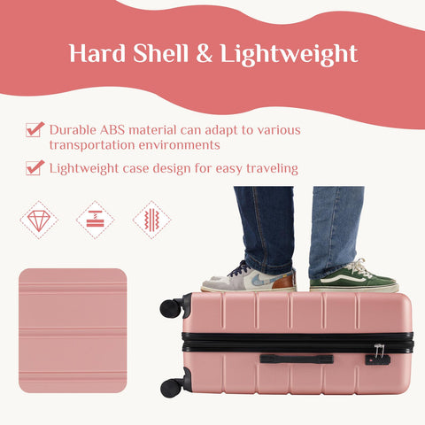 Hardside Luggage with Spinner Wheels Expandable and TSA Lock Hard Shell Lightweight Roller Suitcase