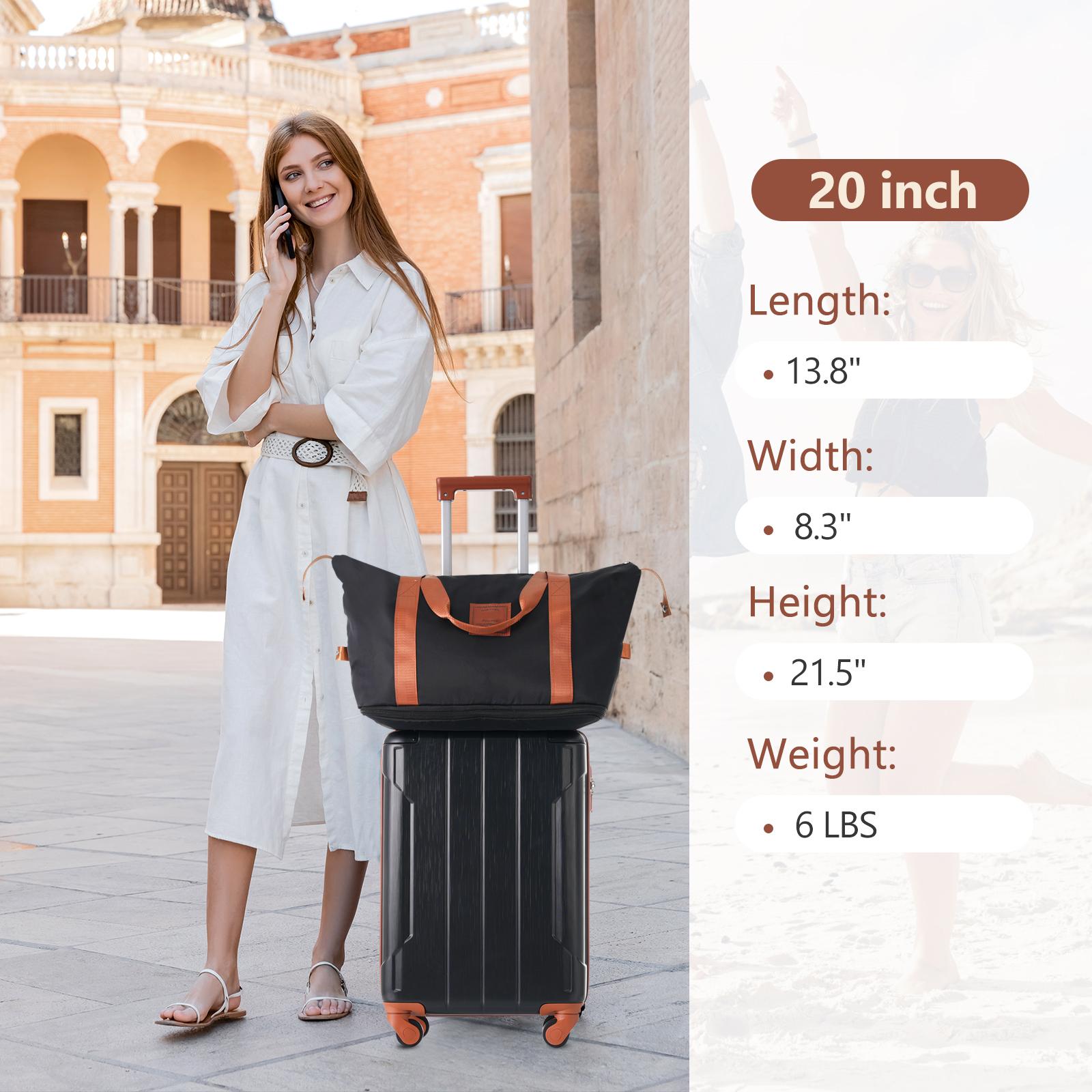 Hardshell Luggage Sets 3 Piece Carry-on Suitcases with Wheels, TSA Lock for Men Women