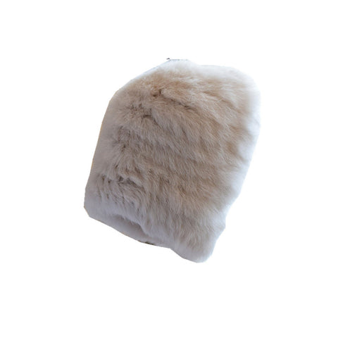 Knitted Rabbit Fur Hat Children