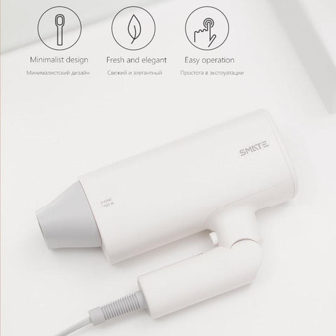 Xiaomi Mijia SMATE Hair Dryer Travel Household Hairdryer Hairstyling Tools Blow Dryer Hot and Cold 220V 1600W Blower