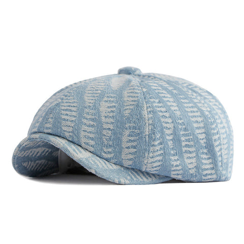 Men's Fashion Wash Denim Beret