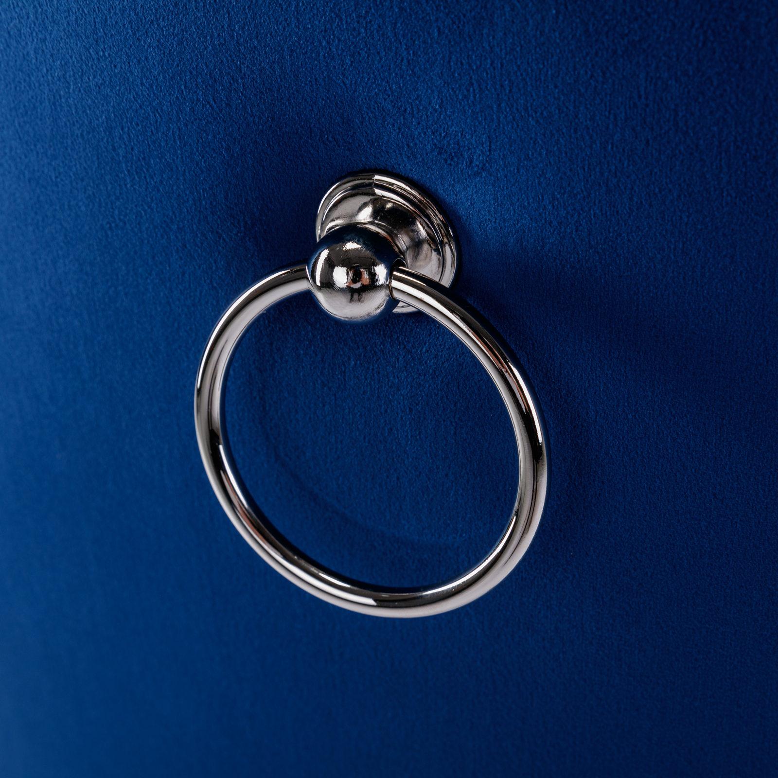 Modern, High-end Tufted Solid Wood Contemporary Velvet Upholstered Dining Chair with Chrome Stainless Steel Plating Legs,Nailhead Trim,Set of 2