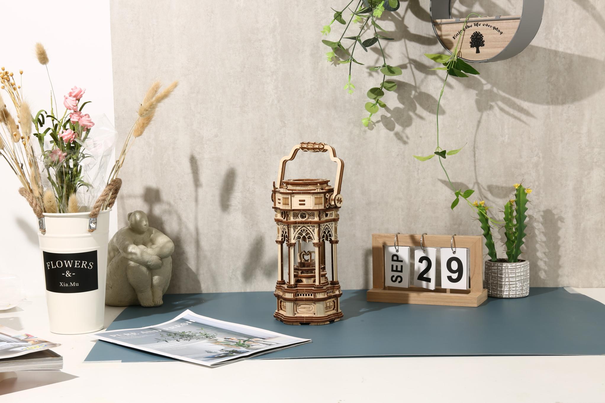 Robotime Rokr Music Box 3D Wooden Puzzle Game Assembly Model Building Kits Toys for Gifts