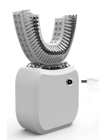 U-shaped electric tooth brush pemutih gigi rechargeable sonic tooth brushready stock [ready stock]