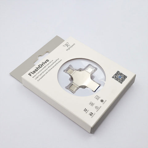 Type c Otg Usb Flash Drive 3.0 For Iphone ipad Android 16gb 32gb 64gb 128gb 256gb Pendrive 4in1