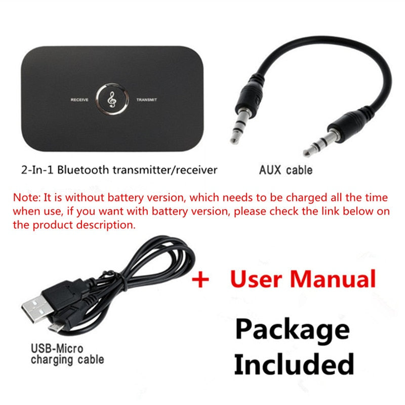 Upgraded Bluetooth 5.0 Audio Transmitter Receiver RCA 3.5mm AUX Jack USB Dongle Music Wireless Adapter For Car PC TV Headphones