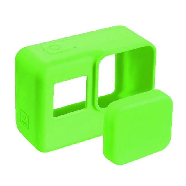 Go Pro Accessories Action Camera Case Protective Silicone Case Skin +Lens Cap cover for GoPro Hero 6 5 Black Hero 6 Camera