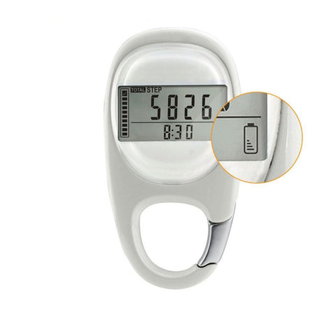 Mountain Climbing Running Pedometer with Clip Adults Fitness Information Tool