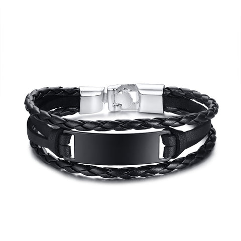 Retro Rotating Fish Bone Bead Bracelet Original Tribal Jewelry for Men Surfer Cuff Braslet Length Adjustable Bangle