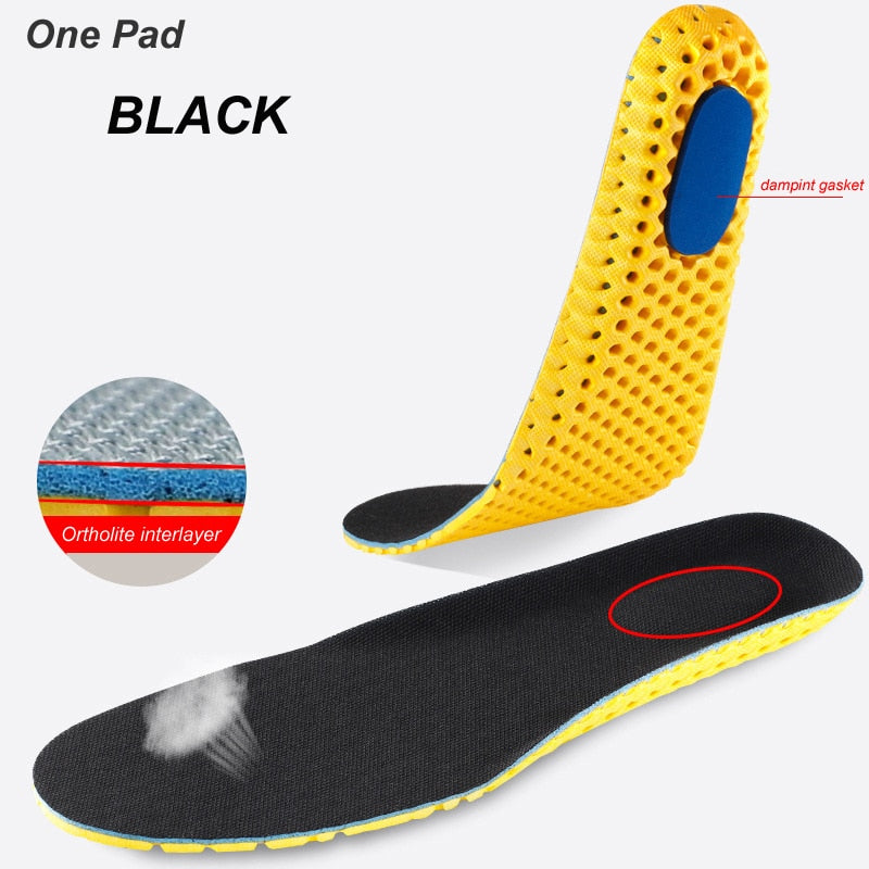 Memory Foam Insoles Sport Support Running Insert Mesh Deodorant Breathable Cushion For Feet Man Women Orthopedic Soles