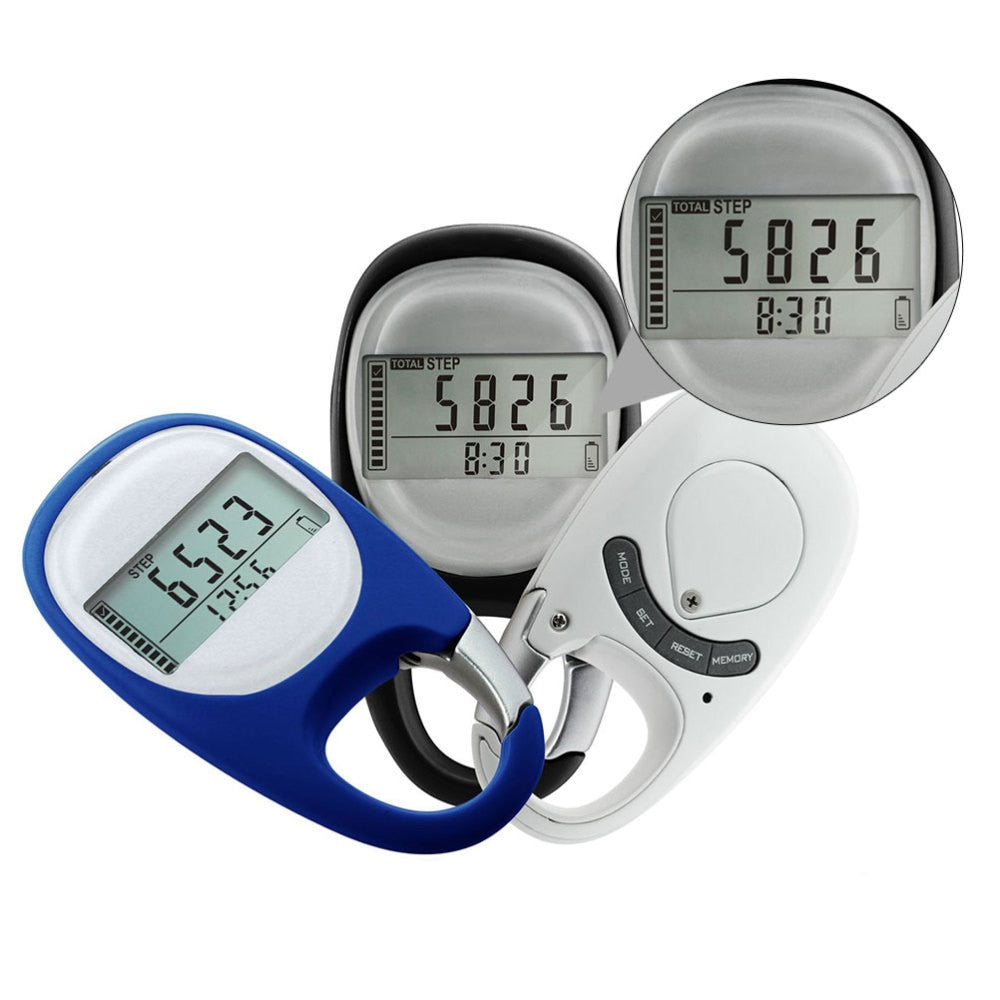 Mountain Climbing Running Pedometer with Clip Adults Fitness Information Tool