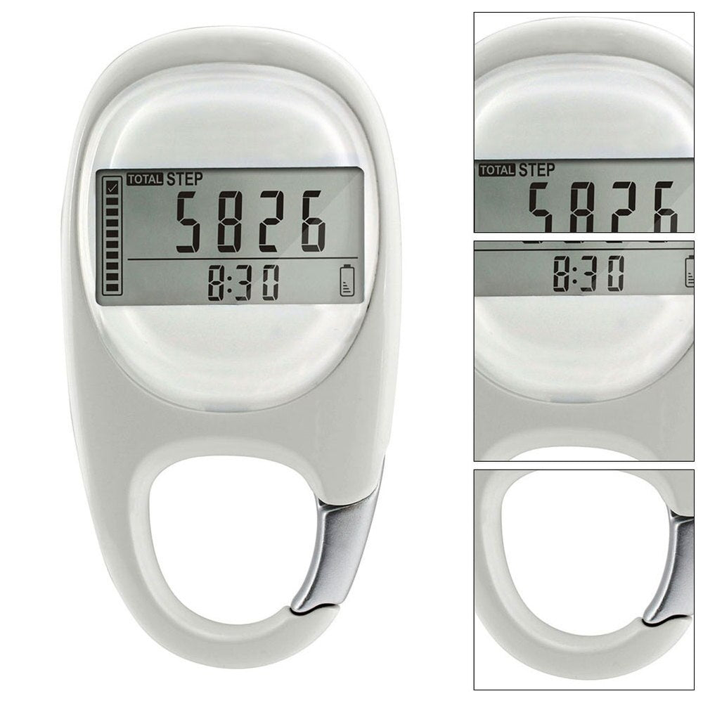 Mountain Climbing Running Pedometer with Clip Adults Fitness Information Tool