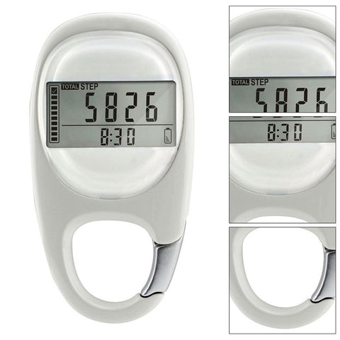 Mountain Climbing Running Pedometer with Clip Adults Fitness Information Tool
