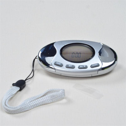 Step Counter Walking 3D Digital Pedometer with Strap Accurately Track Steps and Miles Multi-Function Pocket Pedometer