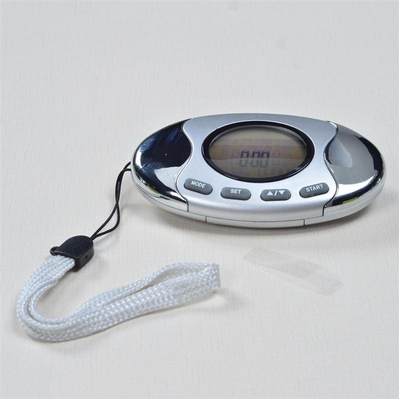 Step Counter Walking 3D Digital Pedometer with Strap Accurately Track Steps and Miles Multi-Function Pocket Pedometer