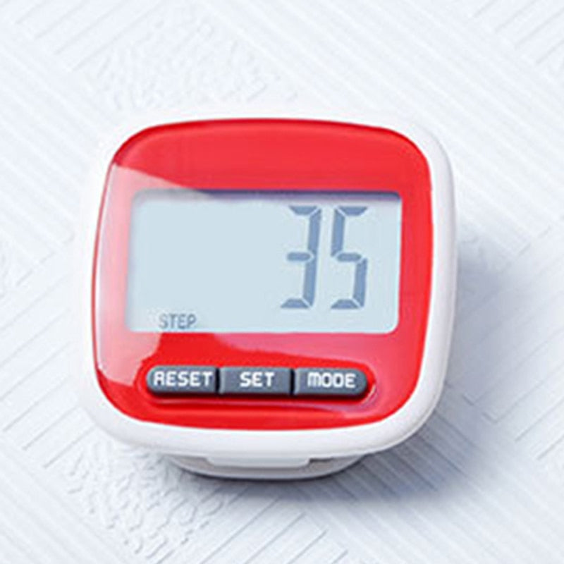 Mini Small Step Counter Movement Calories Digital Pedometer with Waterproof Wear Resistance Big Screen Stappenteller
