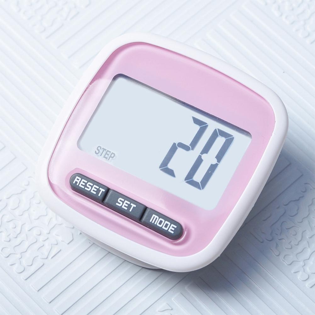 Mini Small Step Counter Movement Calories Digital Pedometer with Waterproof Wear Resistance Big Screen Stappenteller