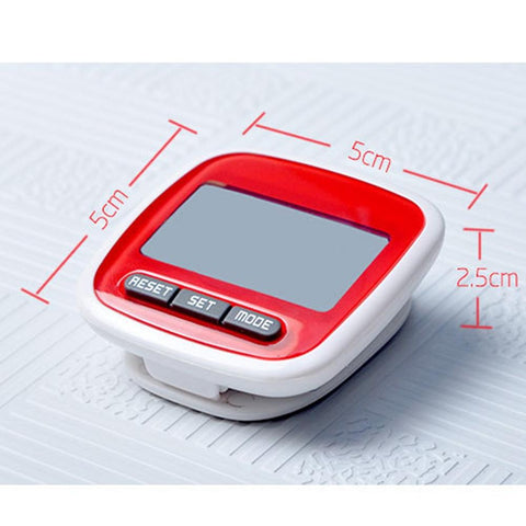 Mini Small Step Counter Movement Calories Digital Pedometer with Waterproof Wear Resistance Big Screen Stappenteller