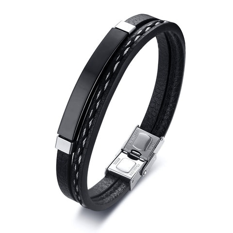 Retro Rotating Fish Bone Bead Bracelet Original Tribal Jewelry for Men Surfer Cuff Braslet Length Adjustable Bangle