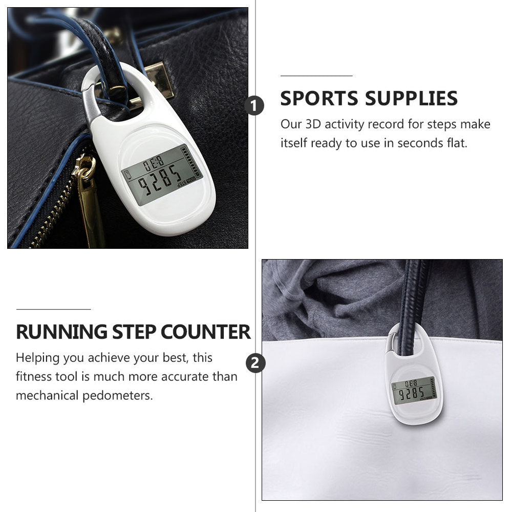 Mountain Climbing Running Pedometer with Clip Adults Fitness Information Tool