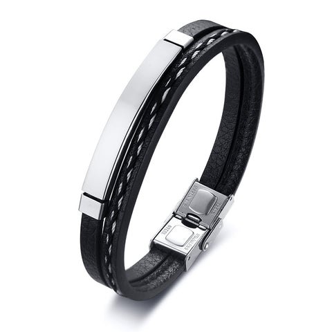 Retro Rotating Fish Bone Bead Bracelet Original Tribal Jewelry for Men Surfer Cuff Braslet Length Adjustable Bangle